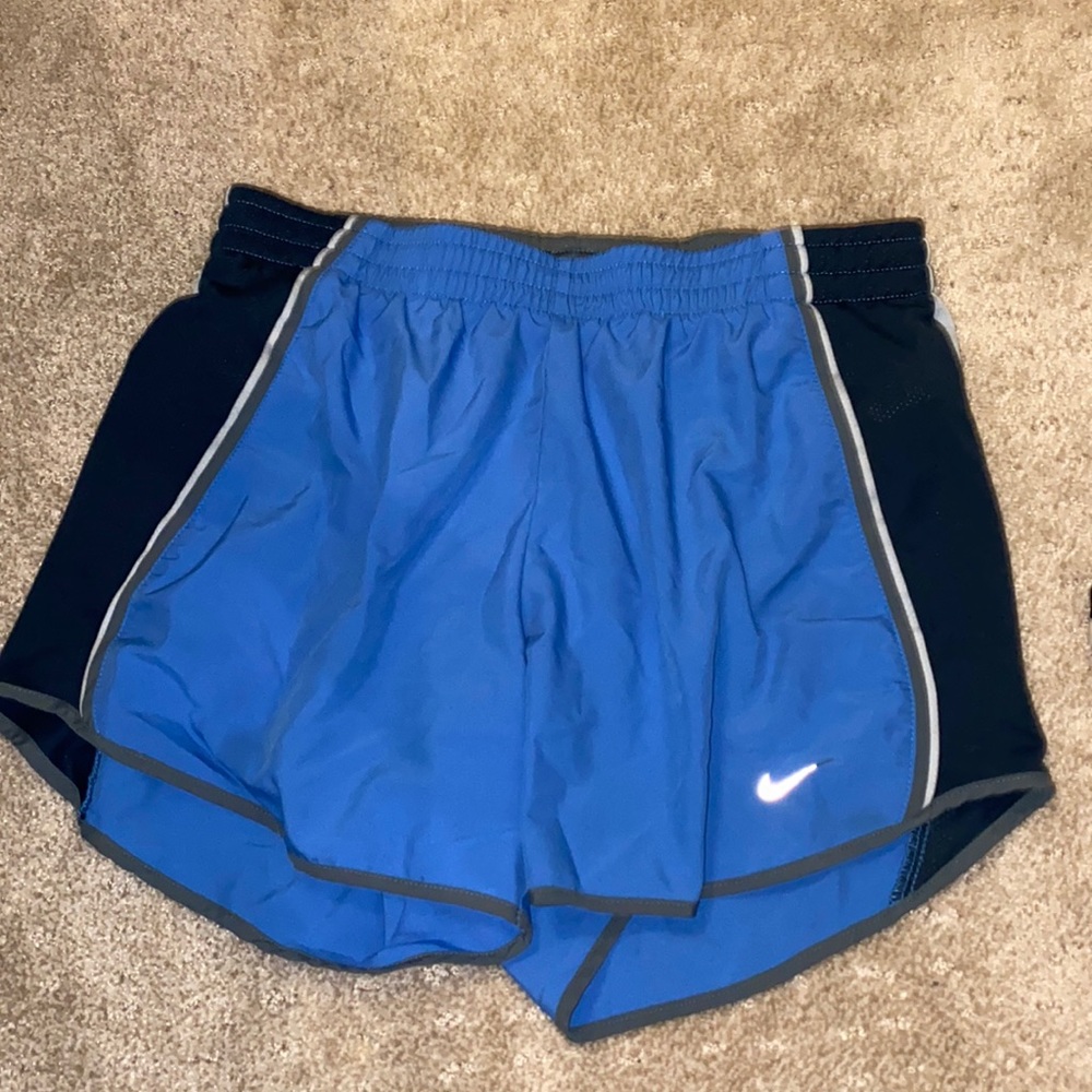 Blue and Navy Blue Nike Shorts